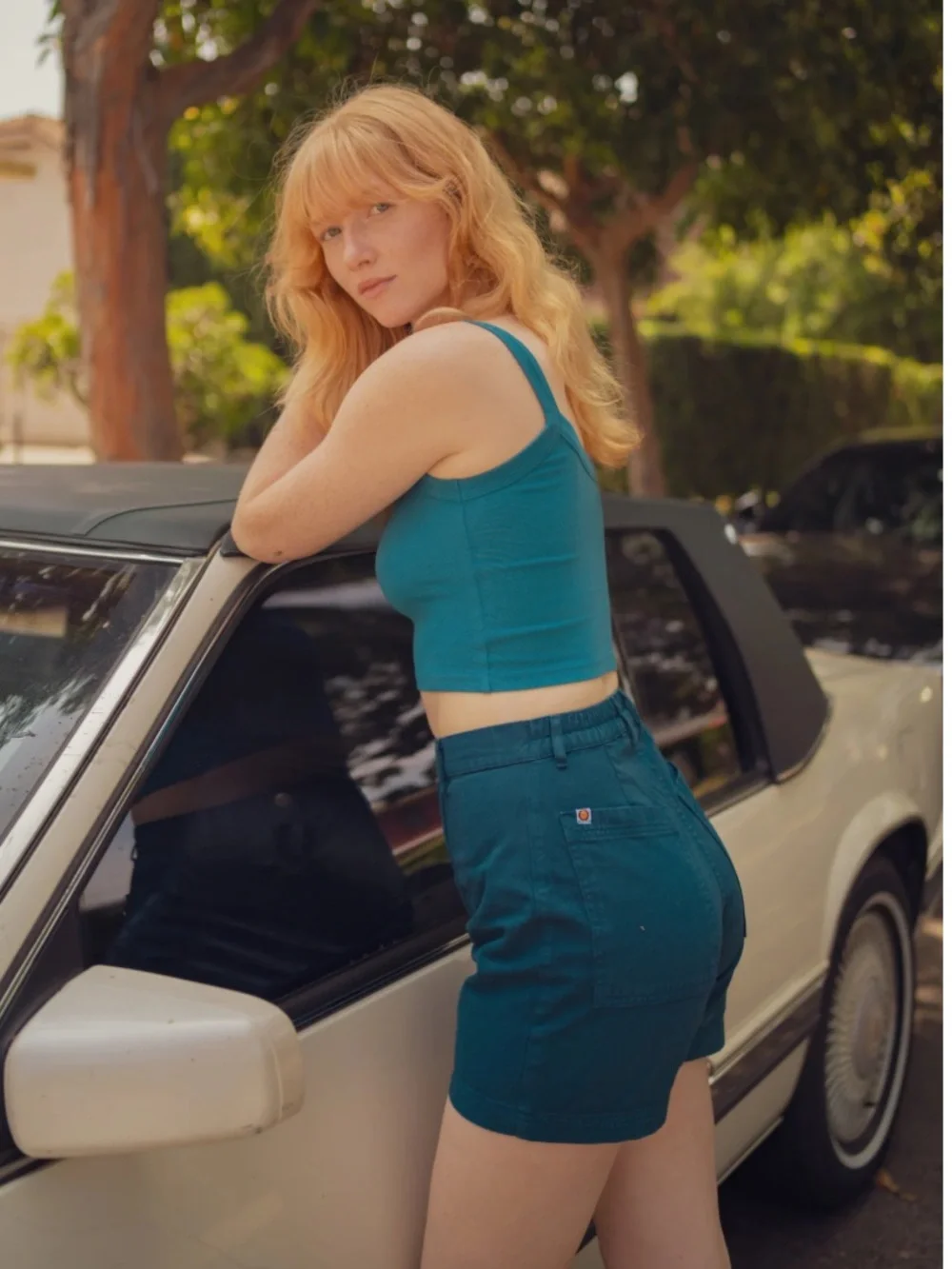 Big Bud Press Western Shorts (s) in baby blue - Picture 5 of 5